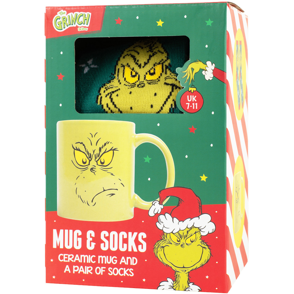 Grinch Mug and Socks Set Image 3