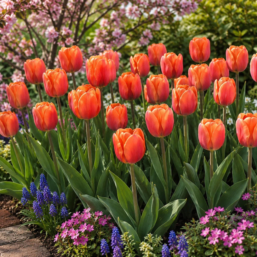 Thompson and Morgan Tulip Single Triumph Late Brown Sugar Planting Bulb 8 Pack Image 5