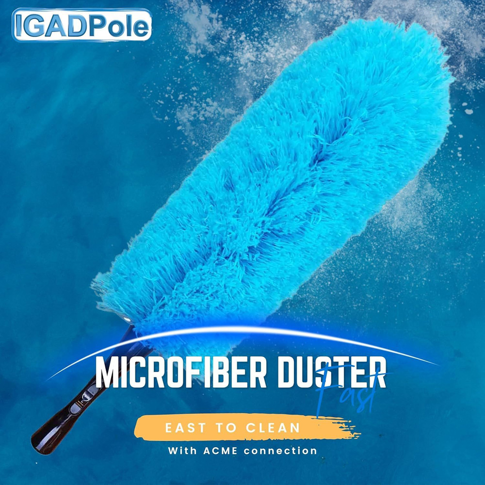 IGAD Pole Extension Pole Dusting Set with Squeegee and 3 Attachments 3.6m Image 7