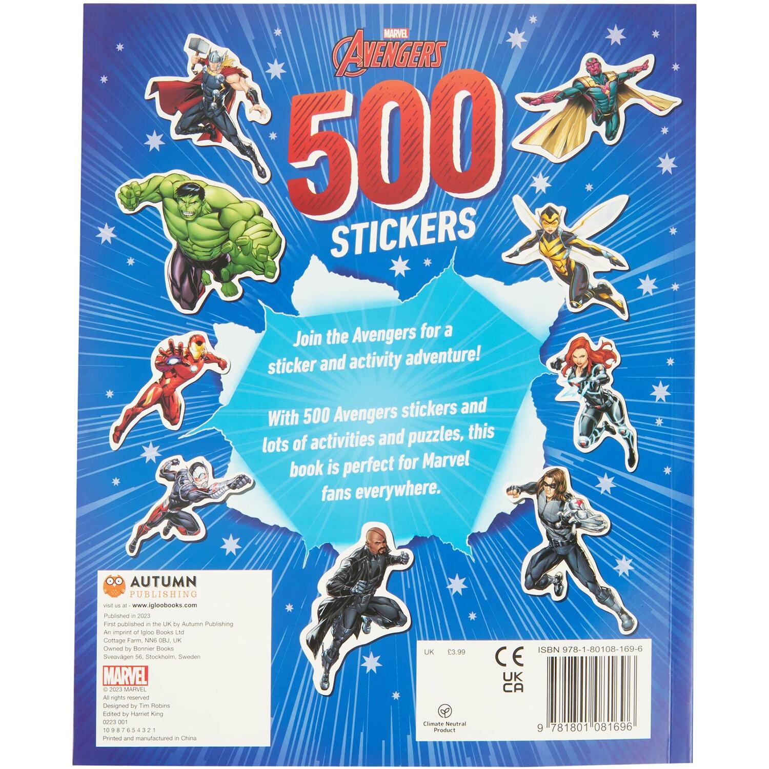 Marvel Avengers 500 Stickers Book Image 2