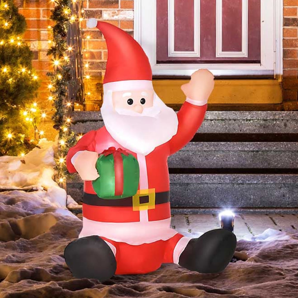 HOMCOM Christmas Inflatable Santa Claus Image 1