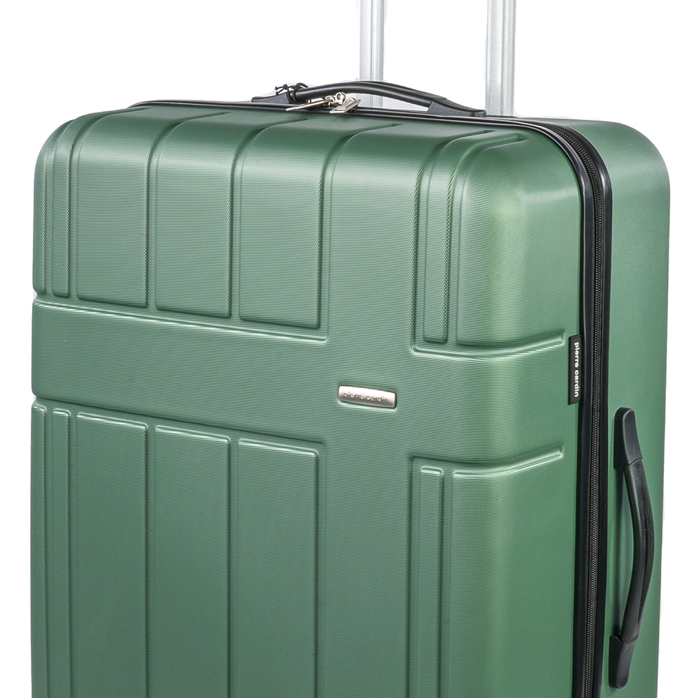 Pierre Cardin Large Green Lightweight Trolley Suitcase Image 2