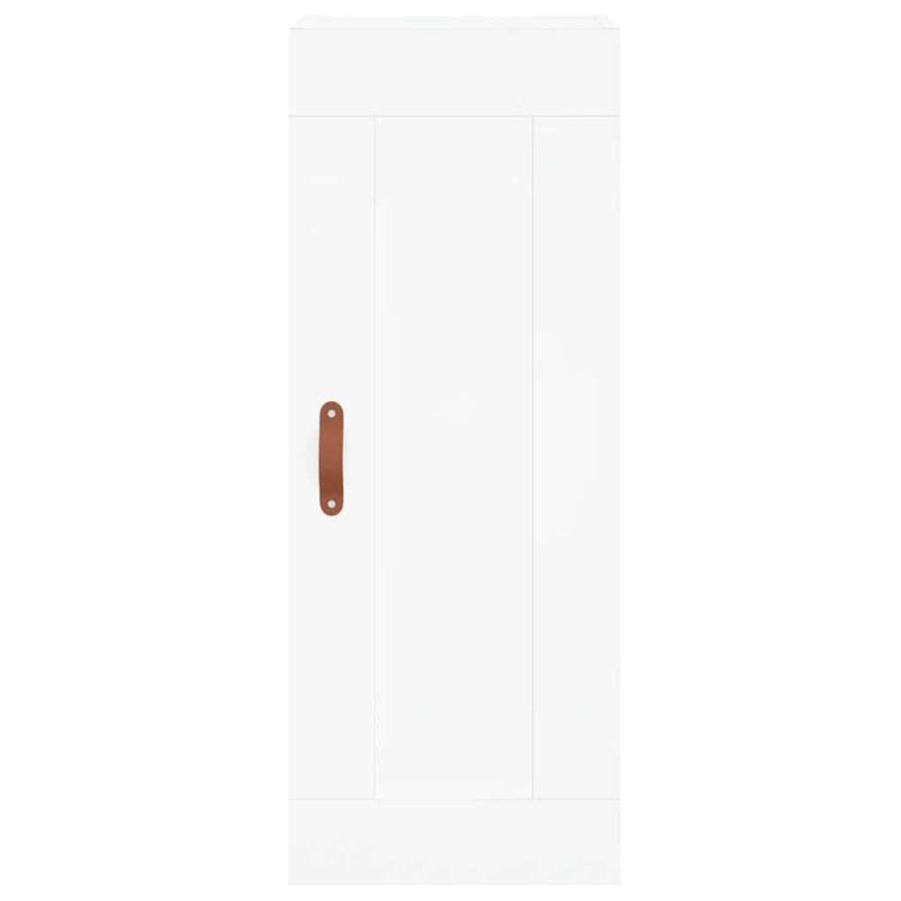 vidaXL Single Door 2 Drawer 2 Shelf White Highboard Image 8