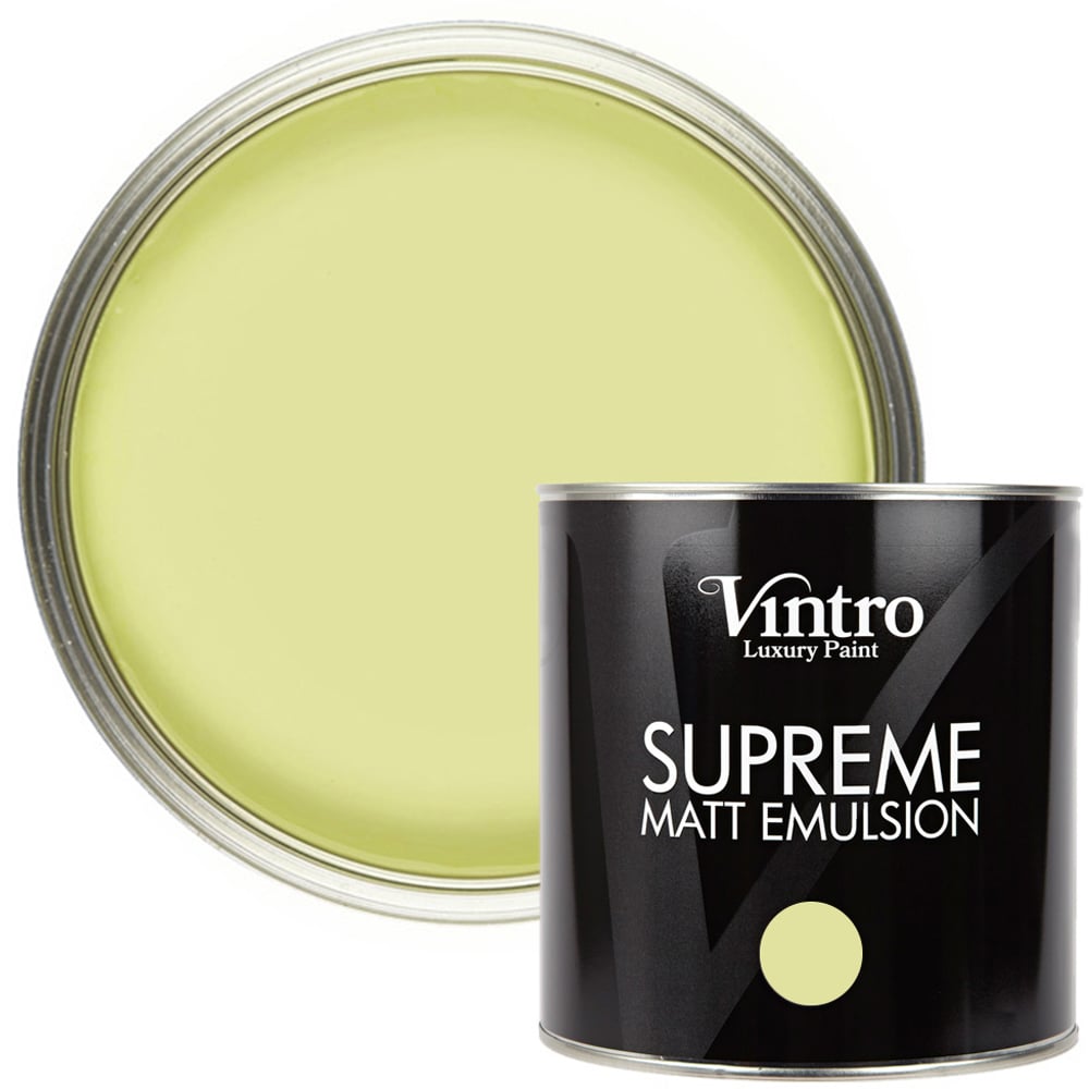 Vintro Paint Citron Matt Emulsion Interior Paint 2.5L Image 1