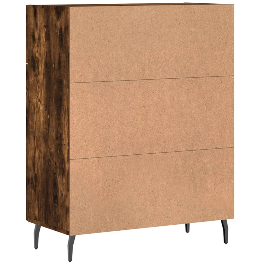 vidaXL 2 Door 2 Drawer Smoked Oak Sideboard Image 8