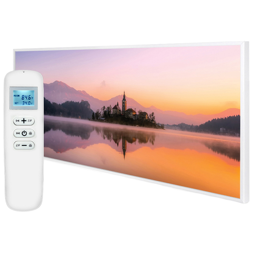 Mirrorstone Nexus Dreamy Lake Image Wi-Fi Infrared Heating Panel 700W 595 x 1195mm Image 1