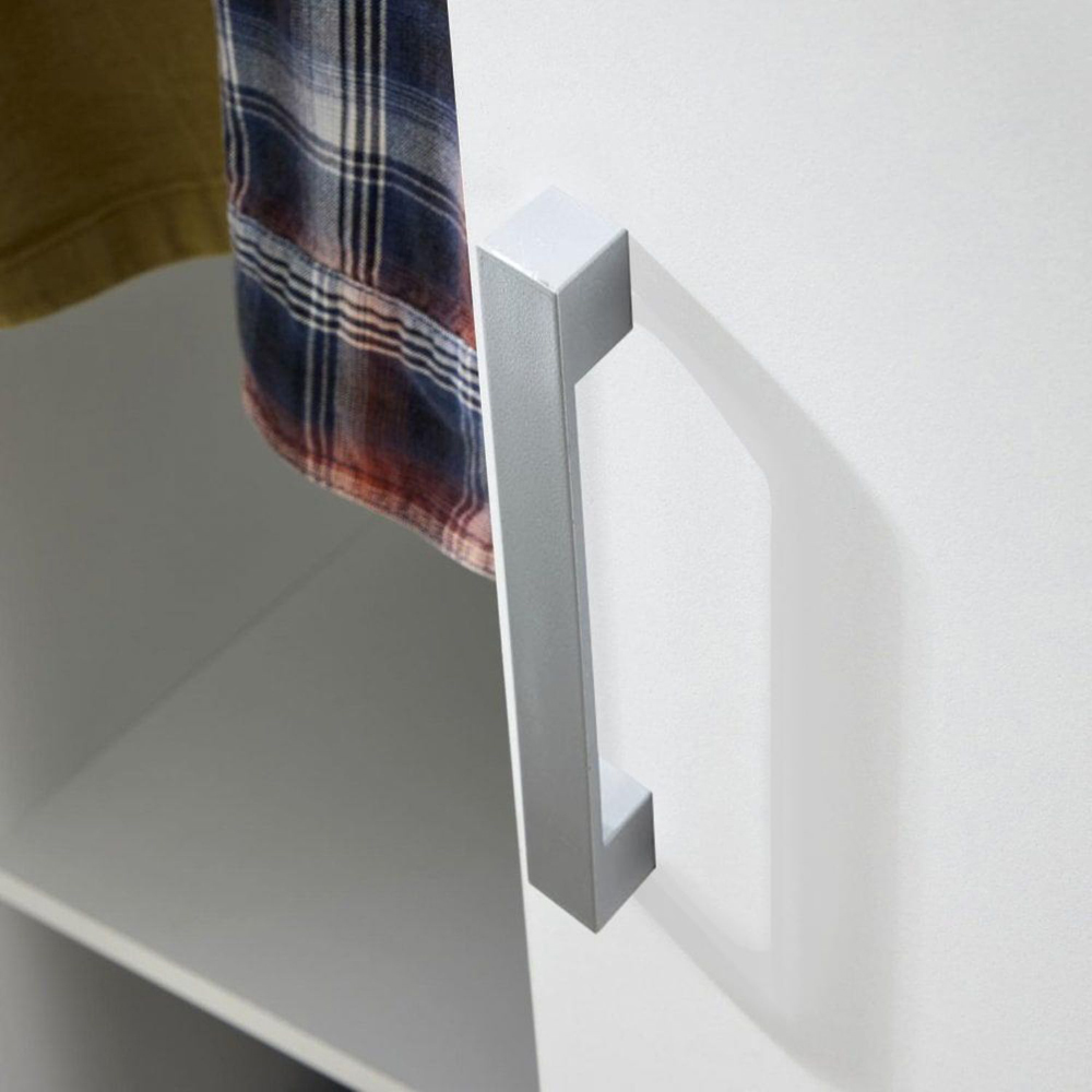 Home Source Raya 2 Sliding Door White Wardrobe Image 7
