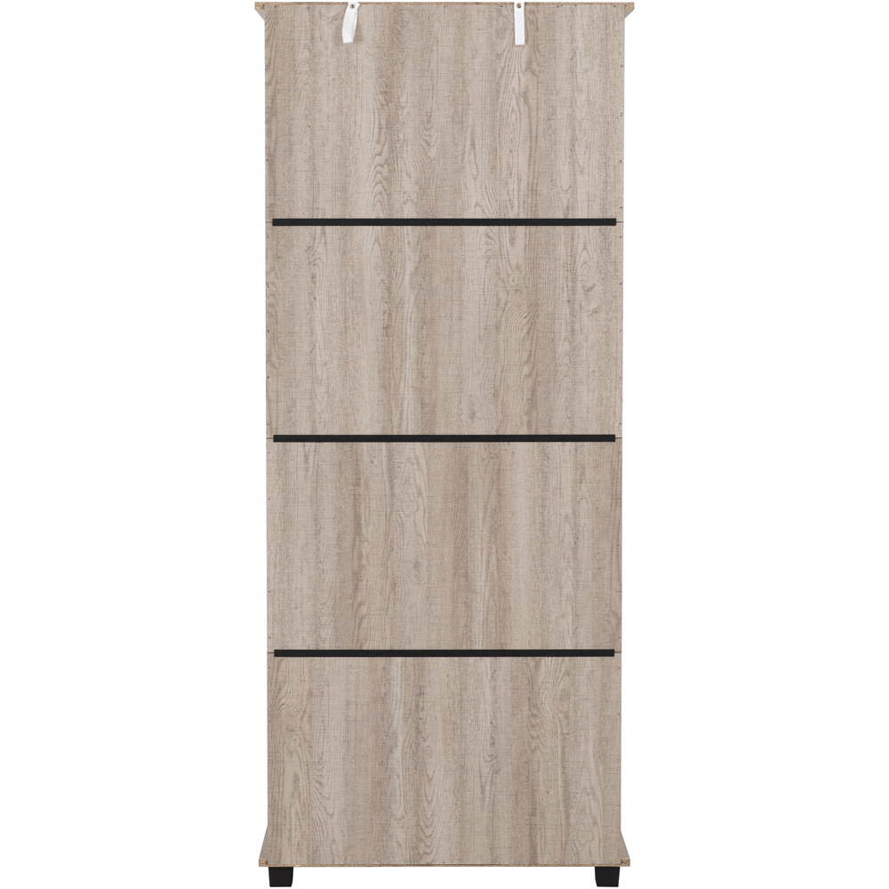 Seconique Oliver Single Door 3 Drawer Light Oak Effect Wardrobe Image 6
