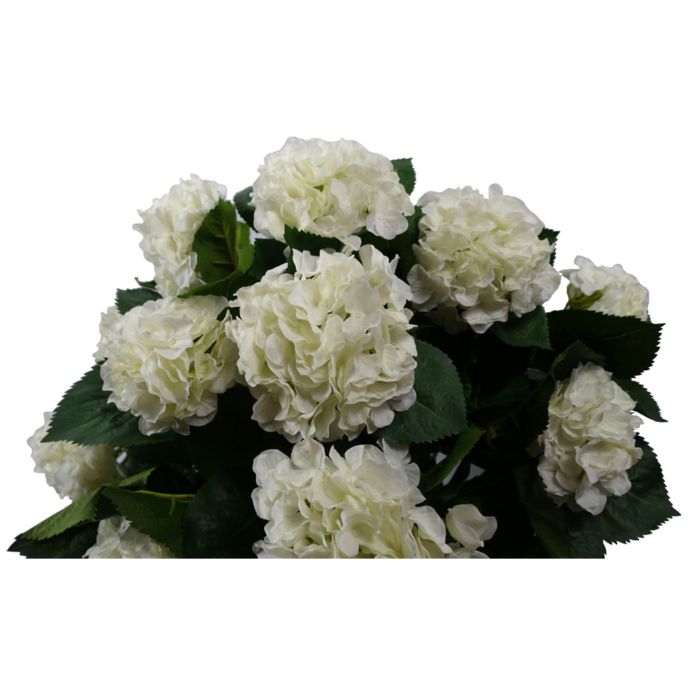 Leaf White Bush Hydrangea Artificial Plant in Pot 70cm Image 4