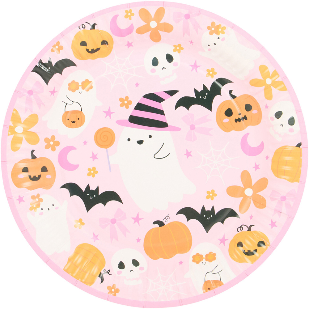 Pack of 10 Halloween Plates Image 4