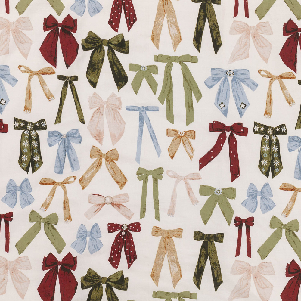 furn. Noortje Bows Double Silk Pink Duvet Set Image 4