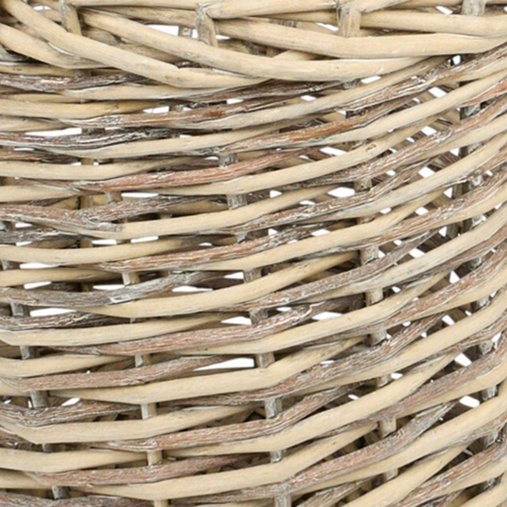 Set of 3 Willow Baskets Natural Image 6