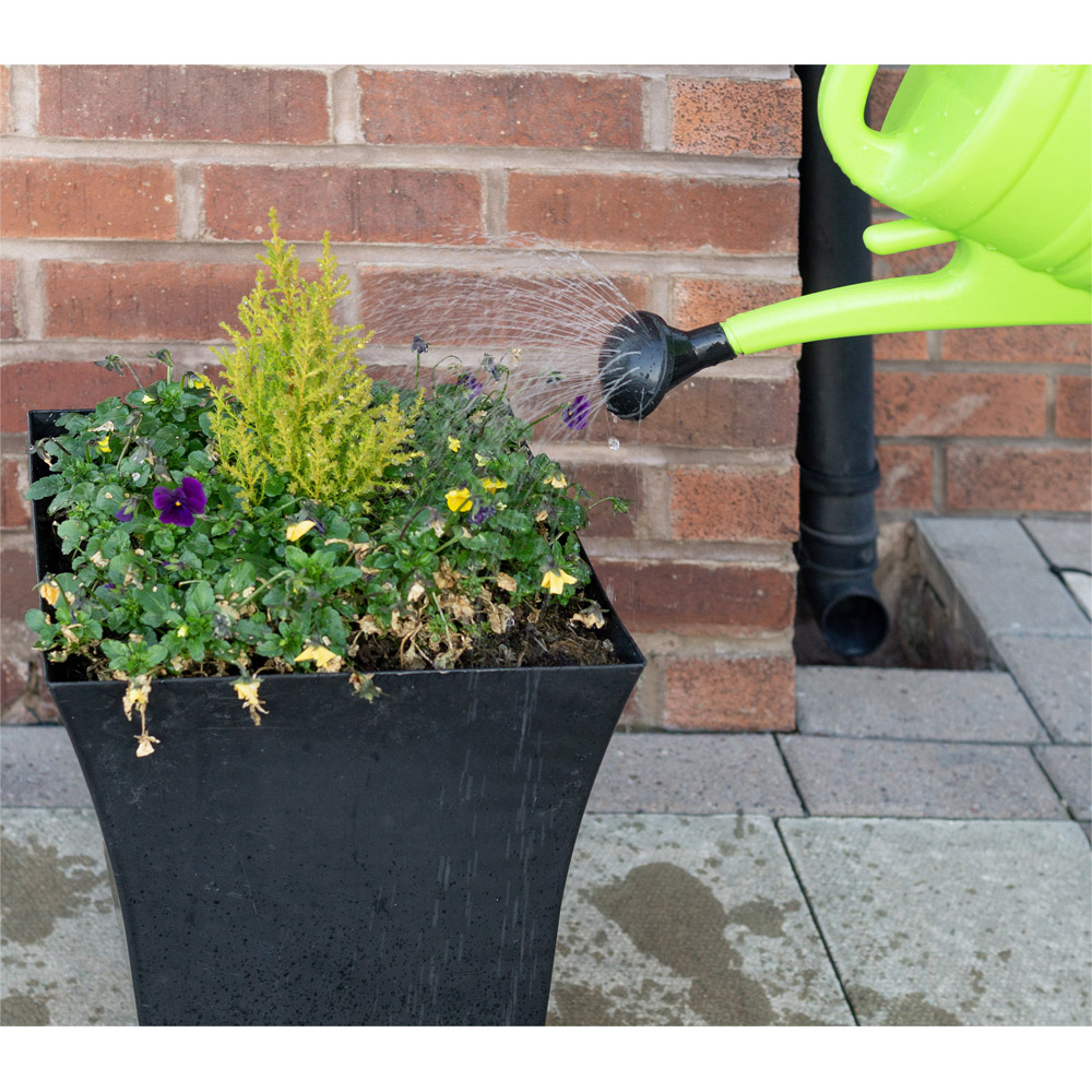 St Helens Green Plastic Watering Can with Sprinkler Nozzle 10L Image 4