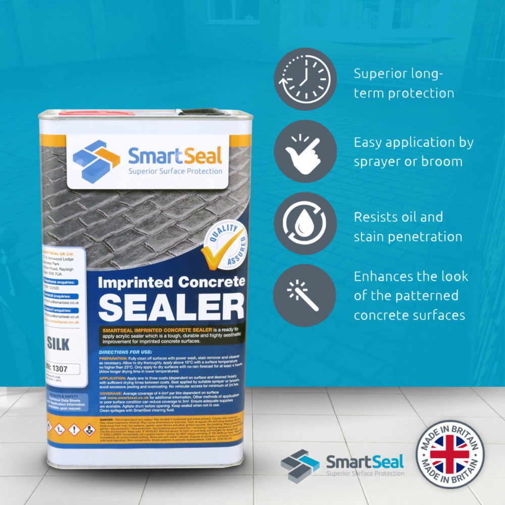 SmartSeal Silk Finish Imprinted Concrete Sealer 5L Image 5