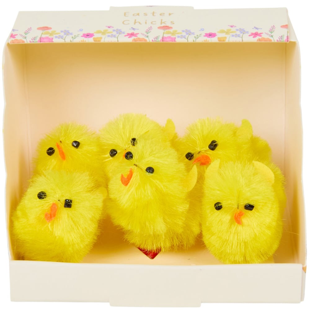 Easter Chick Decoration 6 Pack Image 1