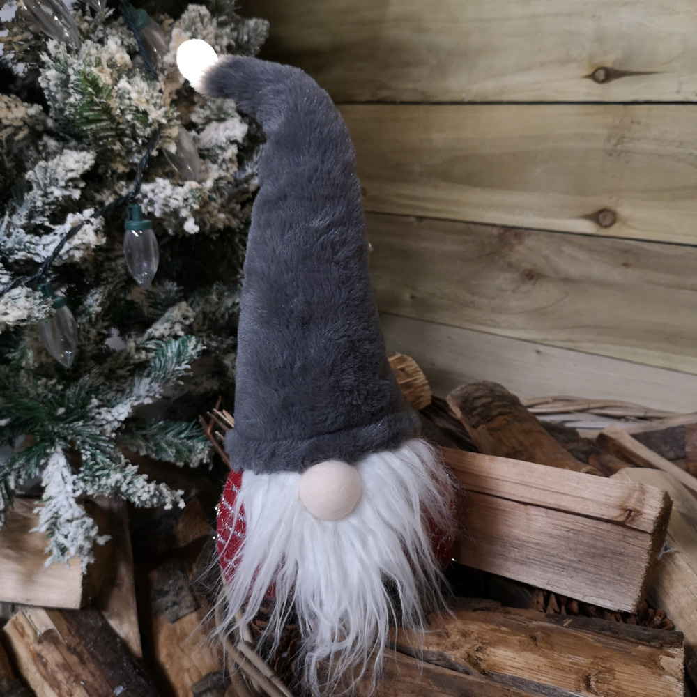 Samuel Alexander Grey Hat and Red Body Gonk Christmas Decoration 35cm Image 2