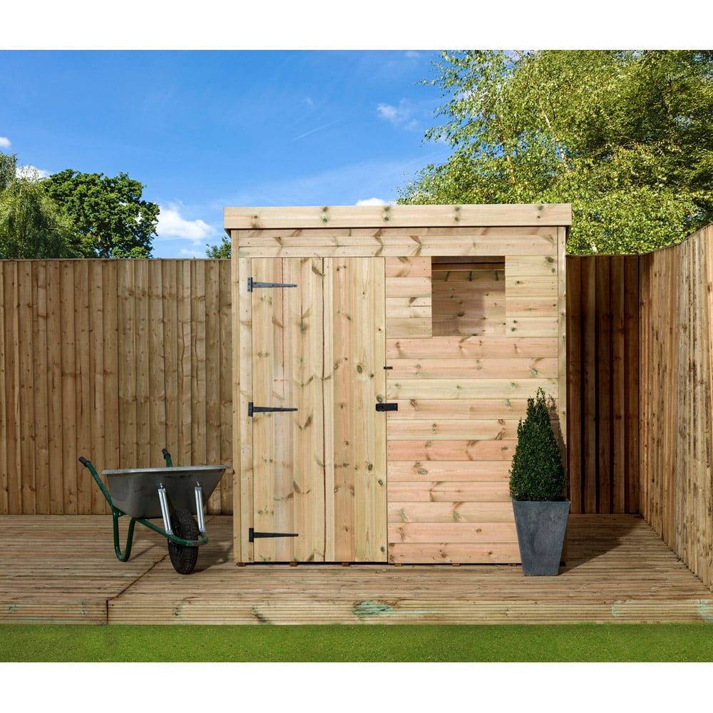 Empire Sheds 1500 5 x 5ft Tongue and Groove Wooden Pent Garden Shed Image 4