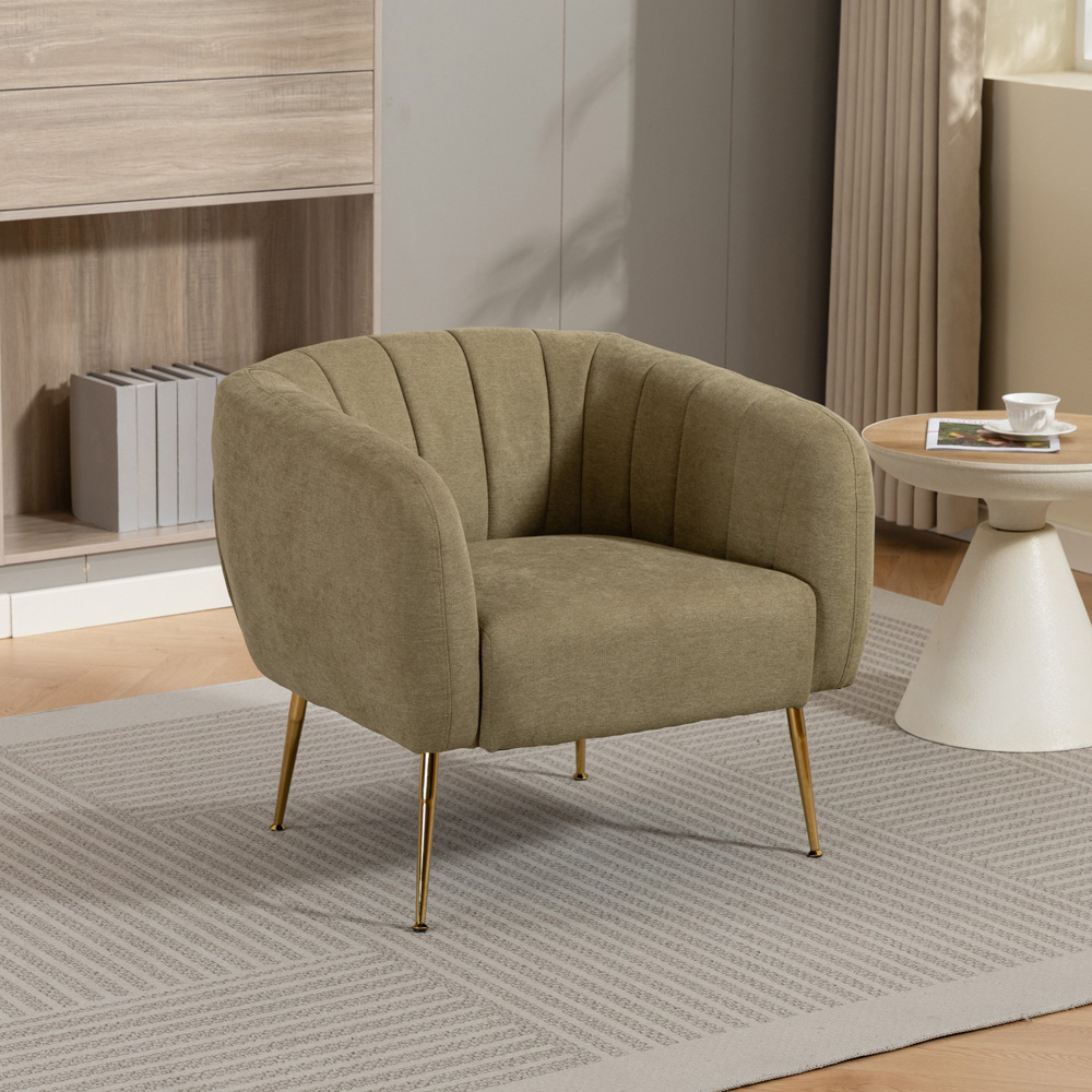 Artemis Home Stanton Pistachio Fabric Shell Accent Chair Image 7