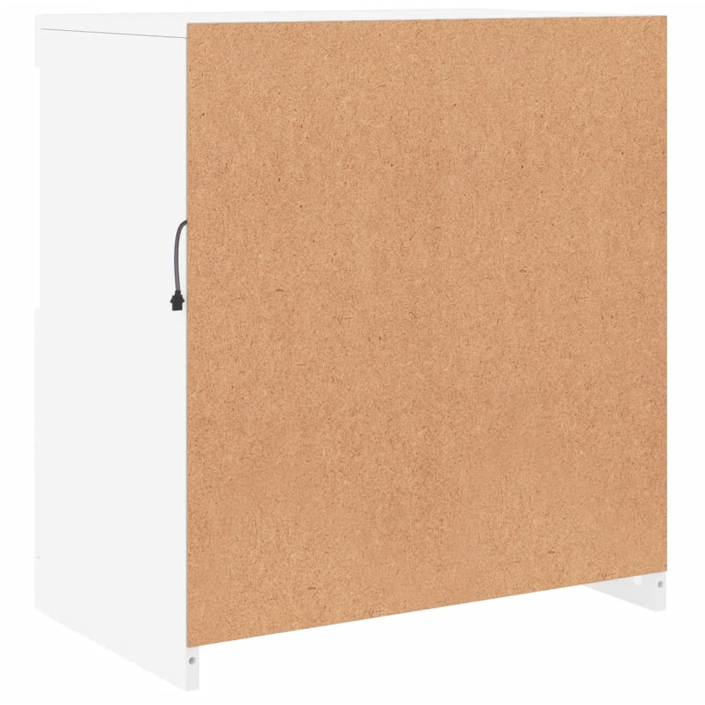 vidaXL 2 Door 2 Shelf White LED Sideboard Image 7