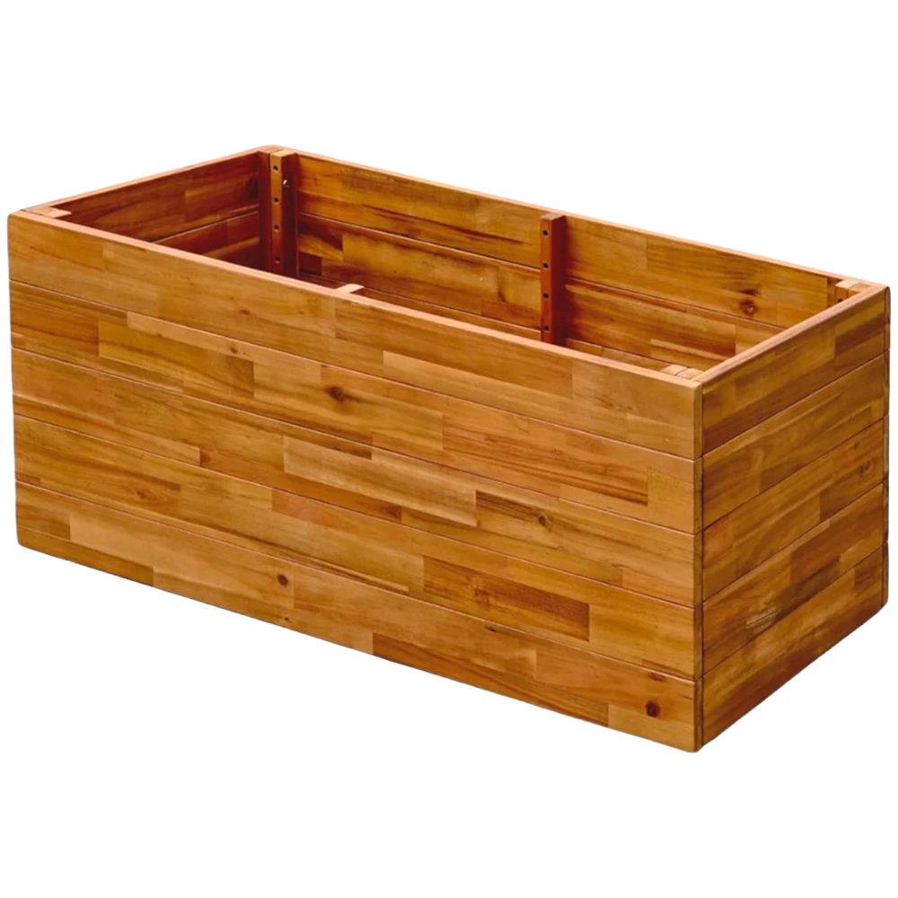 Thompson & Morgan Acacia Large Rectangular Planter 98 x 45.5 x 42.5cm Image 1