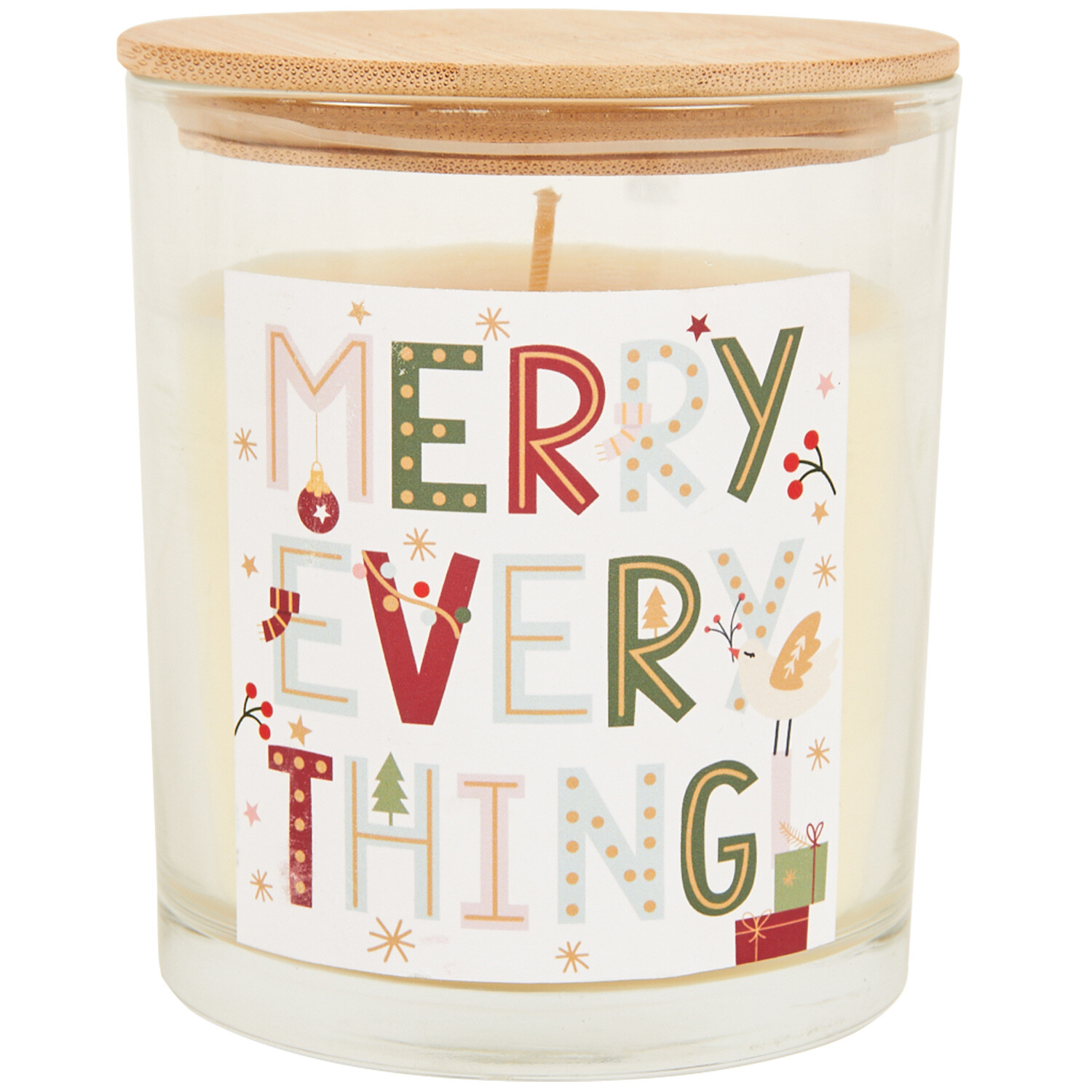 Festive Print Candle Winter Spice Image 3