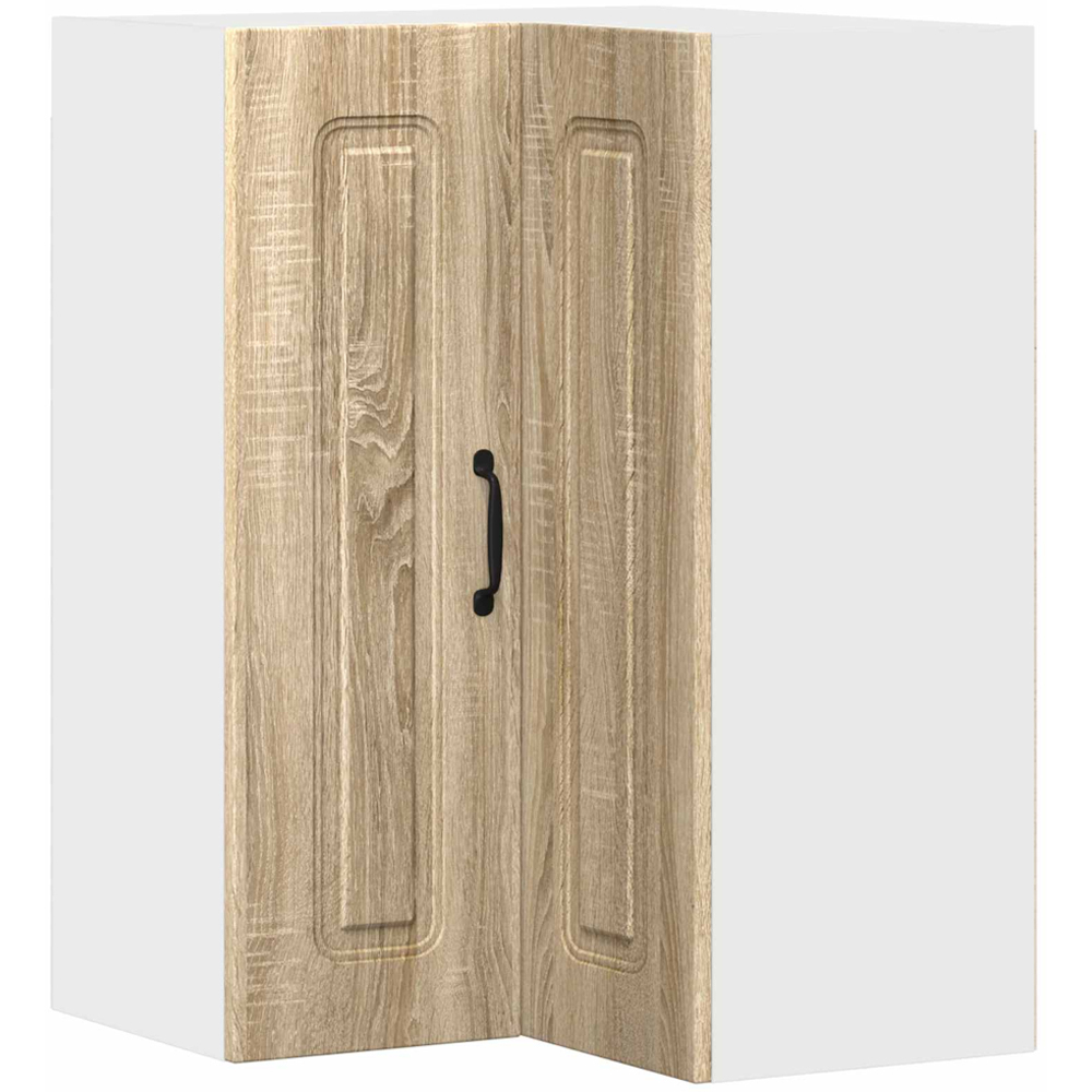 vidaXL 2 Door Sonoma Oak Kitchen Wall Corner Cabinet Image 2