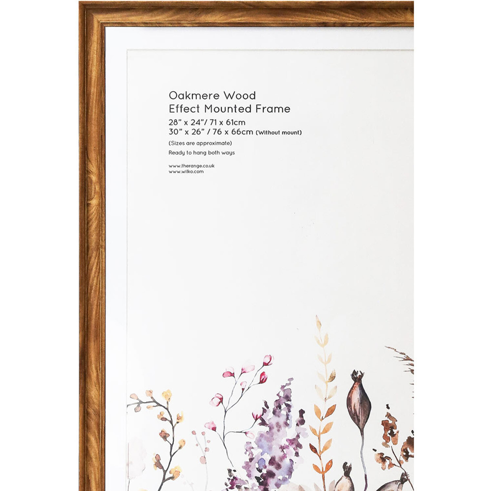 Oakmere Wood Effect Mounted Photo Frame Brown 28 x 24 inch Image 3