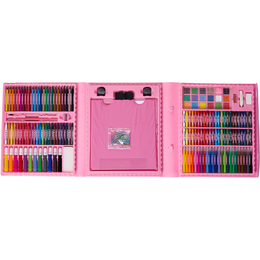 Tommy Toys 208 Piece Kids Pink Drawing and Painting Super Mega Art Set Image 3