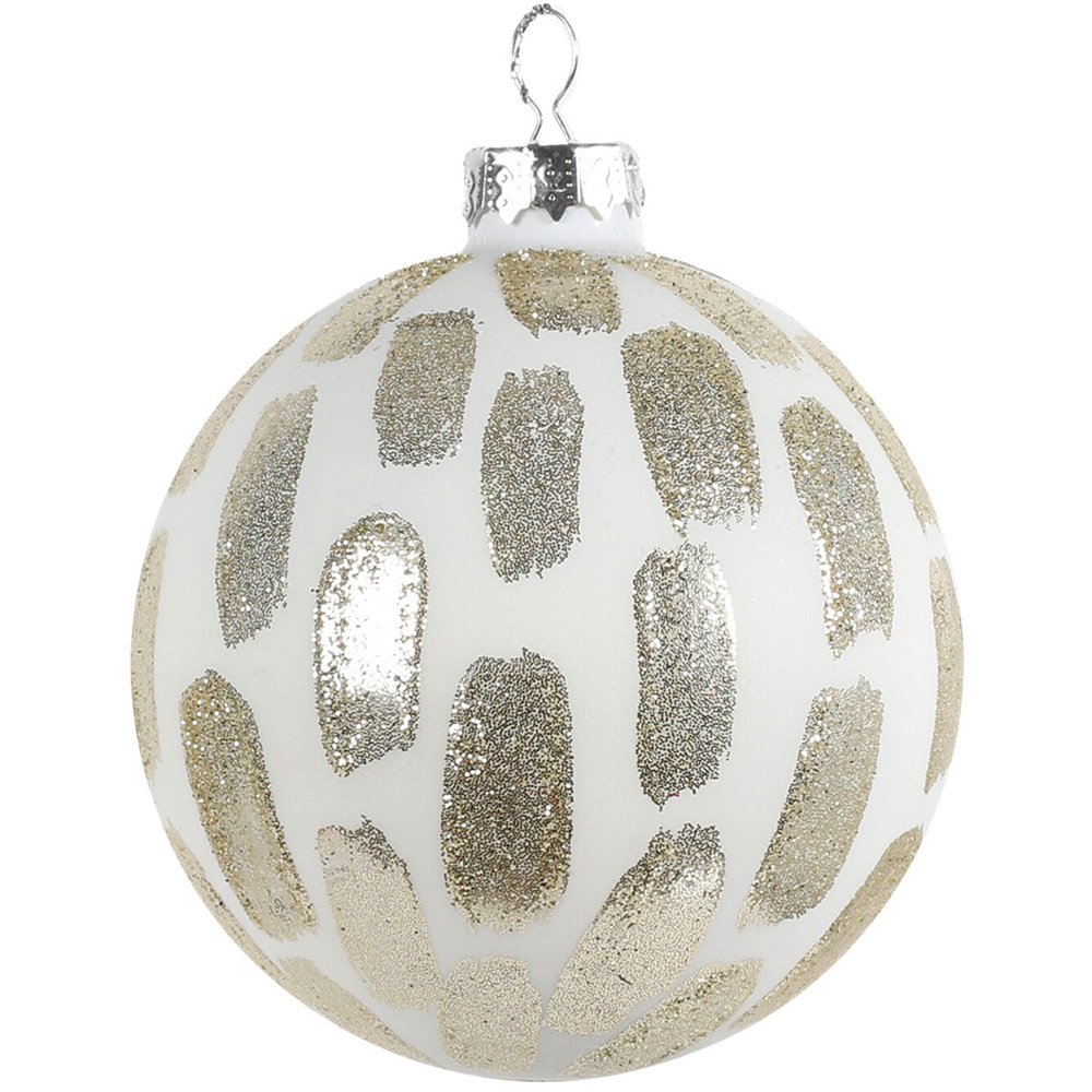 Champagne Gold Spotty Bauble Image 2