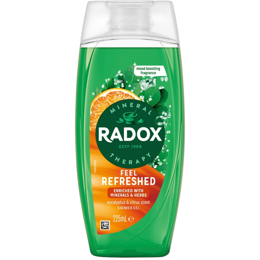 Radox Feel Refreshed Eucalyptus and Citrus Scent Shower Gel 225ml 6 Pack Image 4