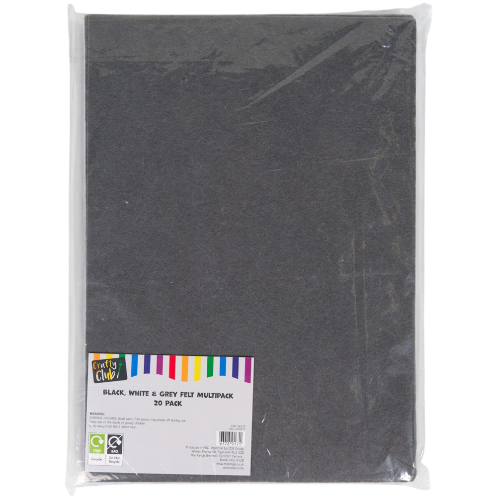 Pack of 20 Felt Sheets Image 2