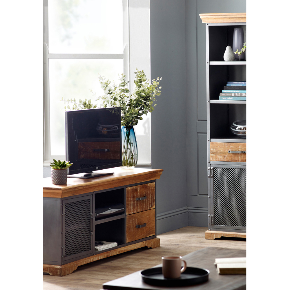 Brooklyn Malalia Single Door 2 Drawer 2 Shelf TV Unit Image 7