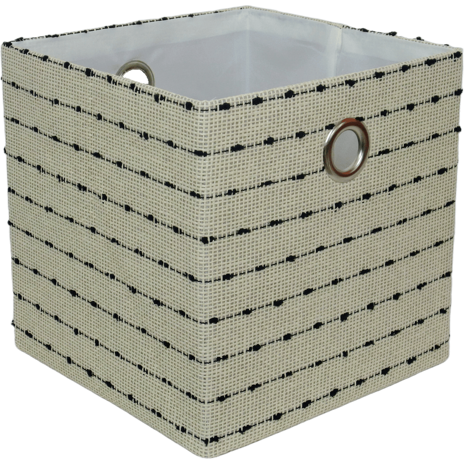 Rattan Storage Cube Neutral Image 2