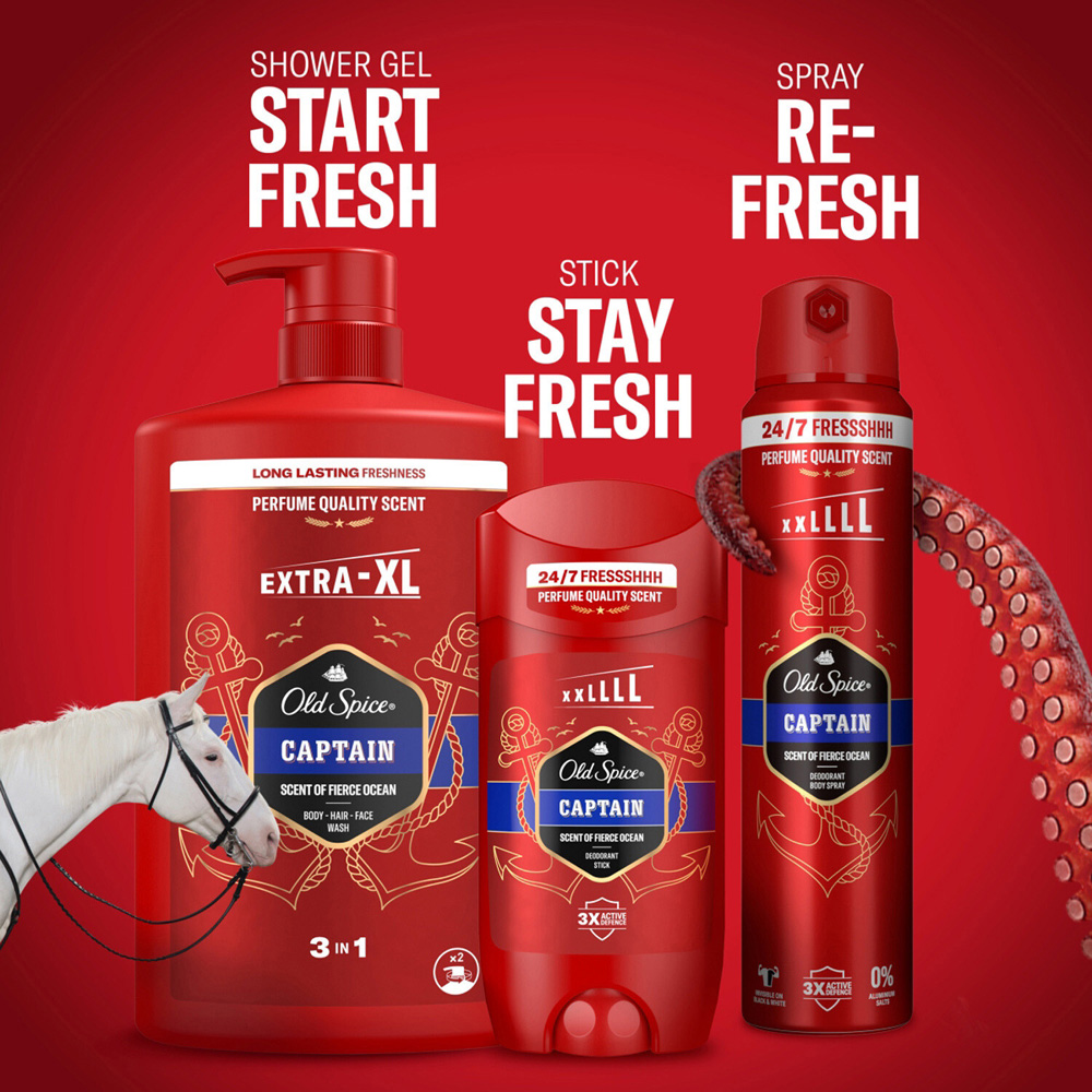Old Spice Captain Shower Gel and Shampoo Image 2