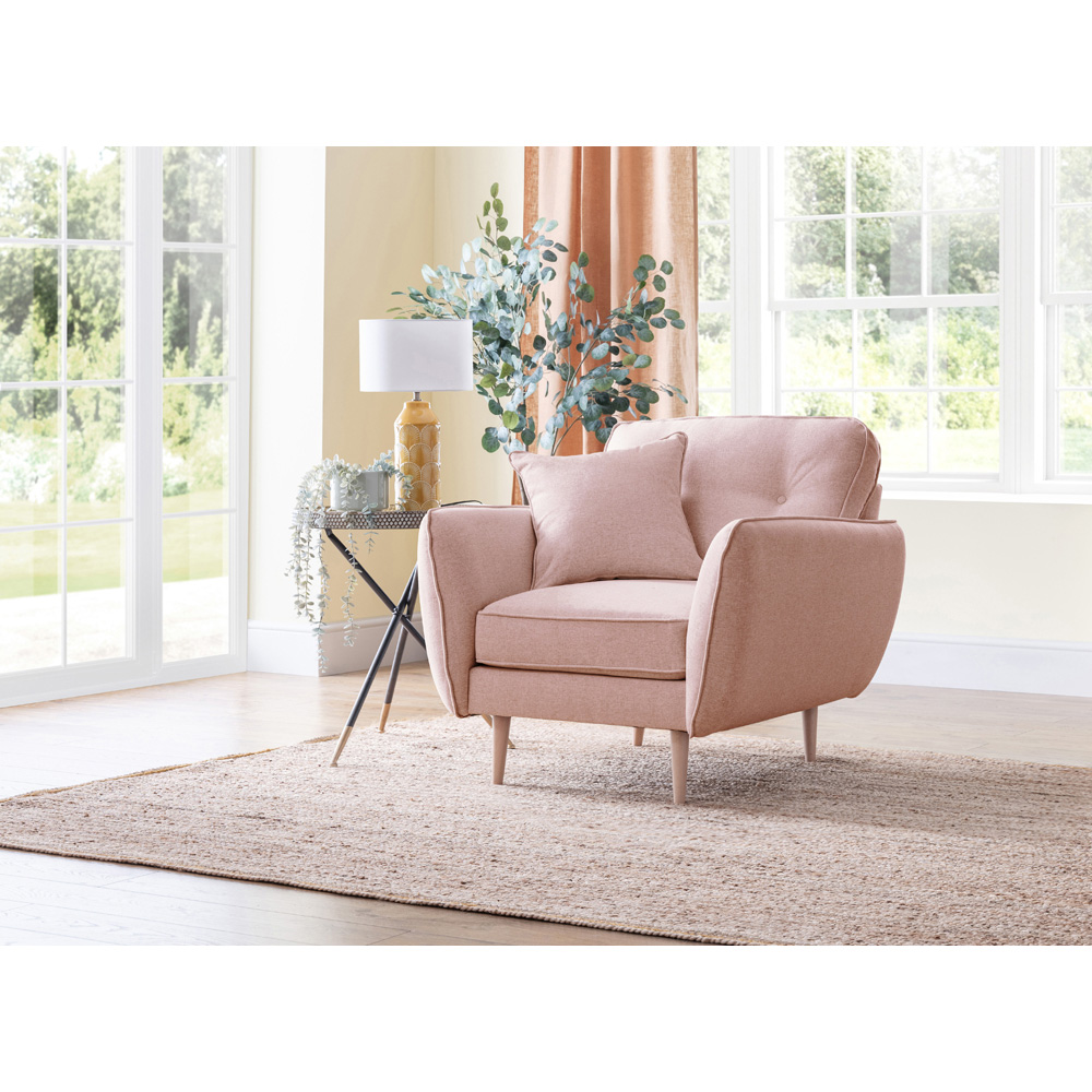 Opry Faro Soft Pink Armchair Image 5