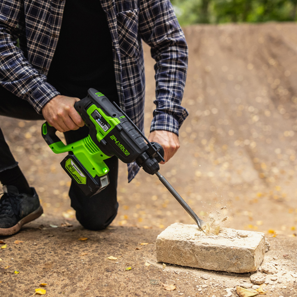 Greenworks GWGD24SDS2 24V Brushless 2J SDS Hammer Drill Bare Unit Image 4