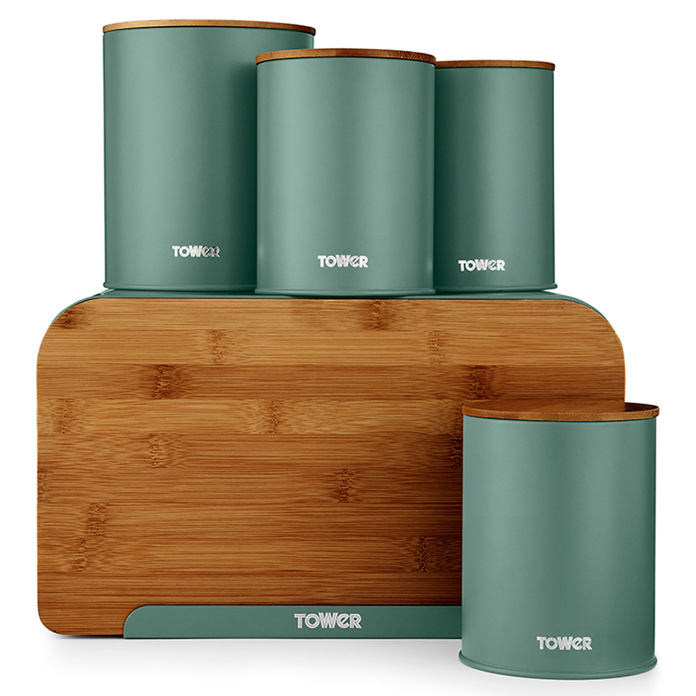 Tower 5 Piece Scandi Green and Natural Set Image 1