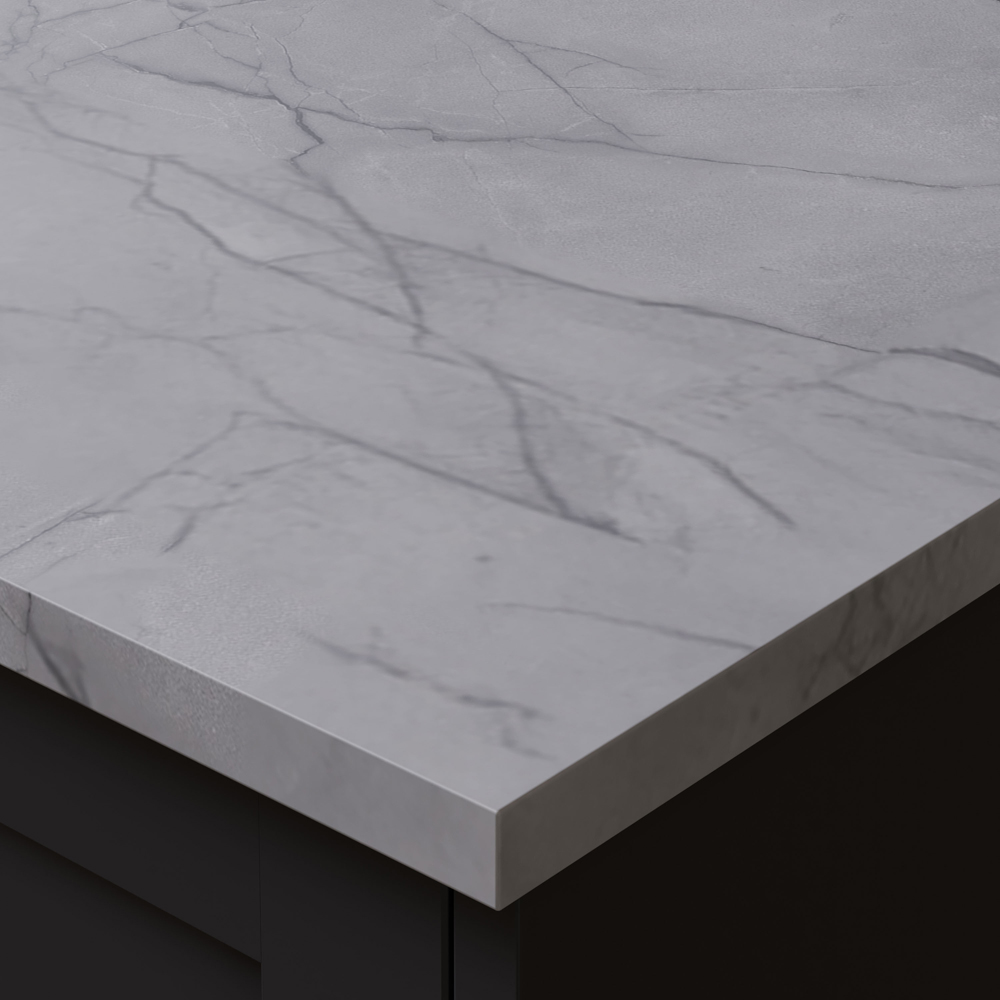 Omega Sleek Emperador Marble Effect Laminate Square Edge Kitchen Worktop 3000 x 620 x 22mm Image 4