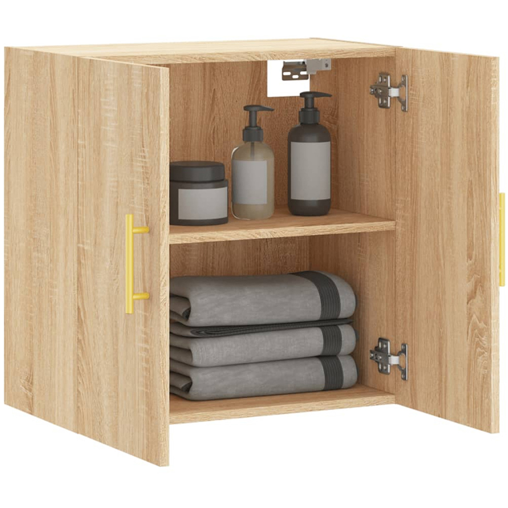 vidaXL 2 Door Sonoma Oak Wall Cabinet Image 4