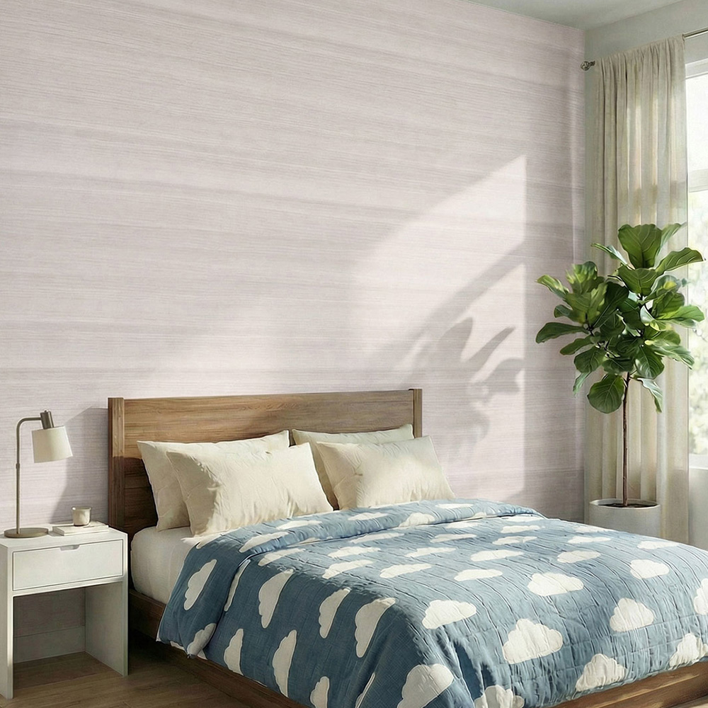 Living and Home Beige PVC Self-Adhesive Flooring Roll 60cm x 5m Image 1