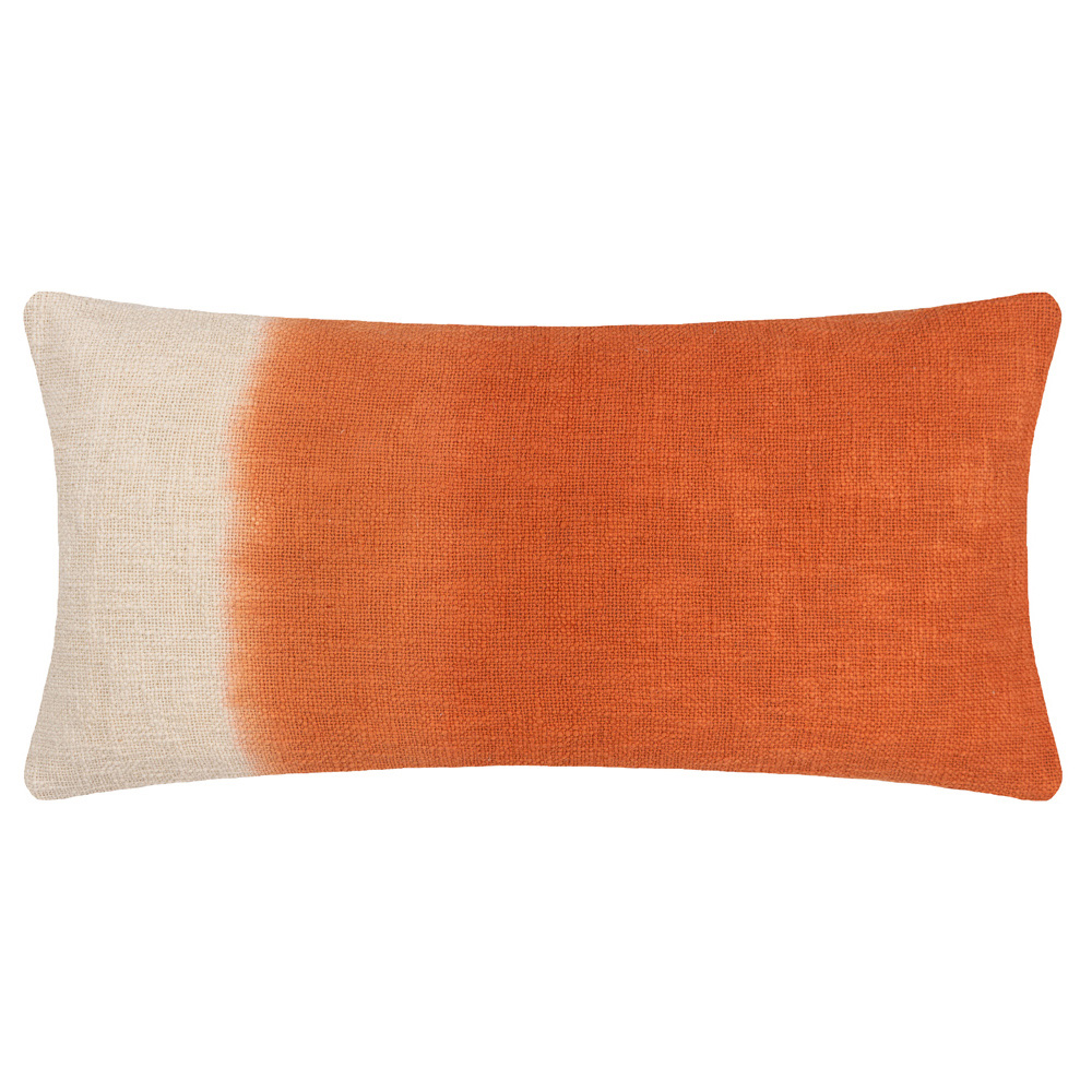furn. Mizu Amber Dip Dye Rectangular Cushion Image 1
