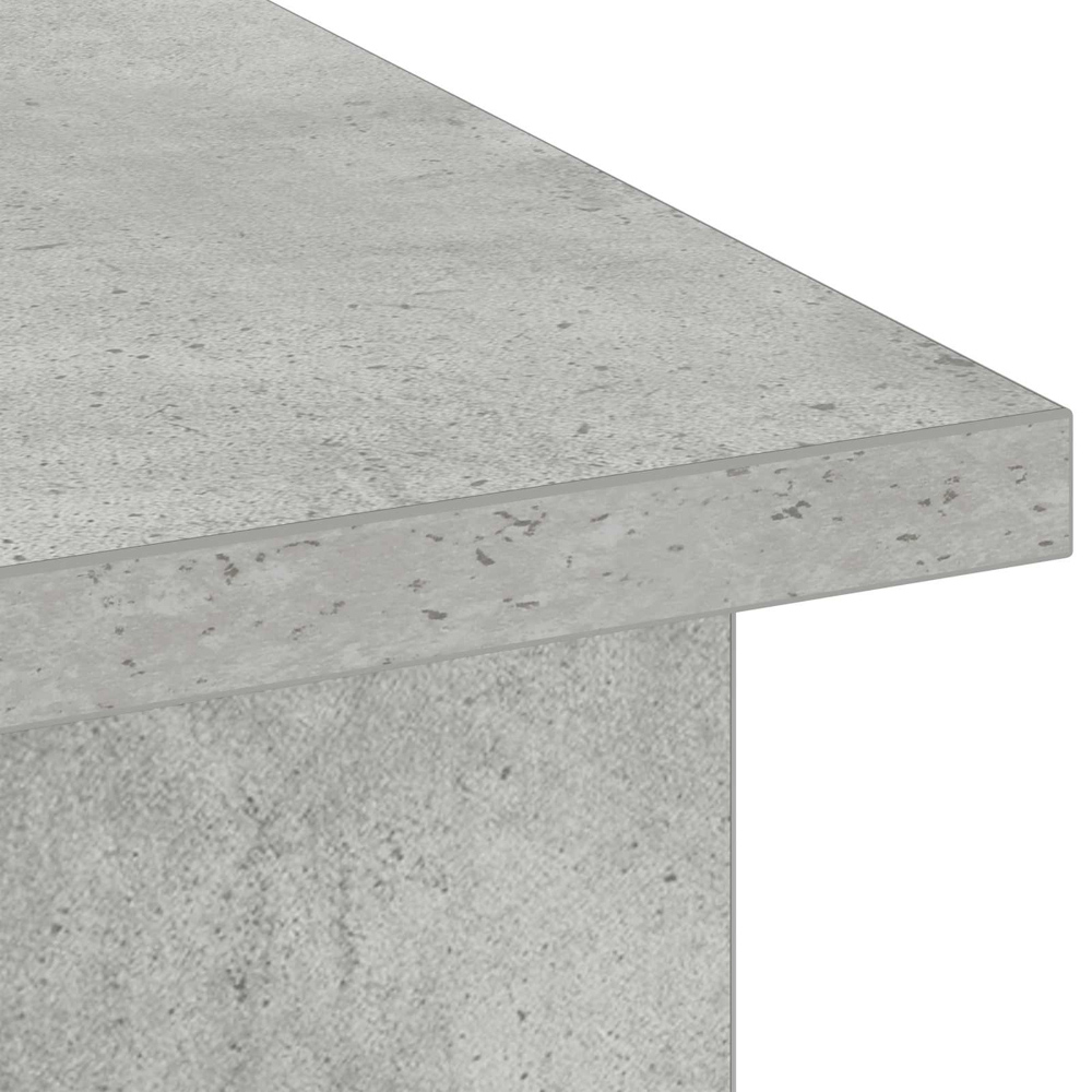 vidaXL 3 Shelf Concrete Grey TV Stand Image 7