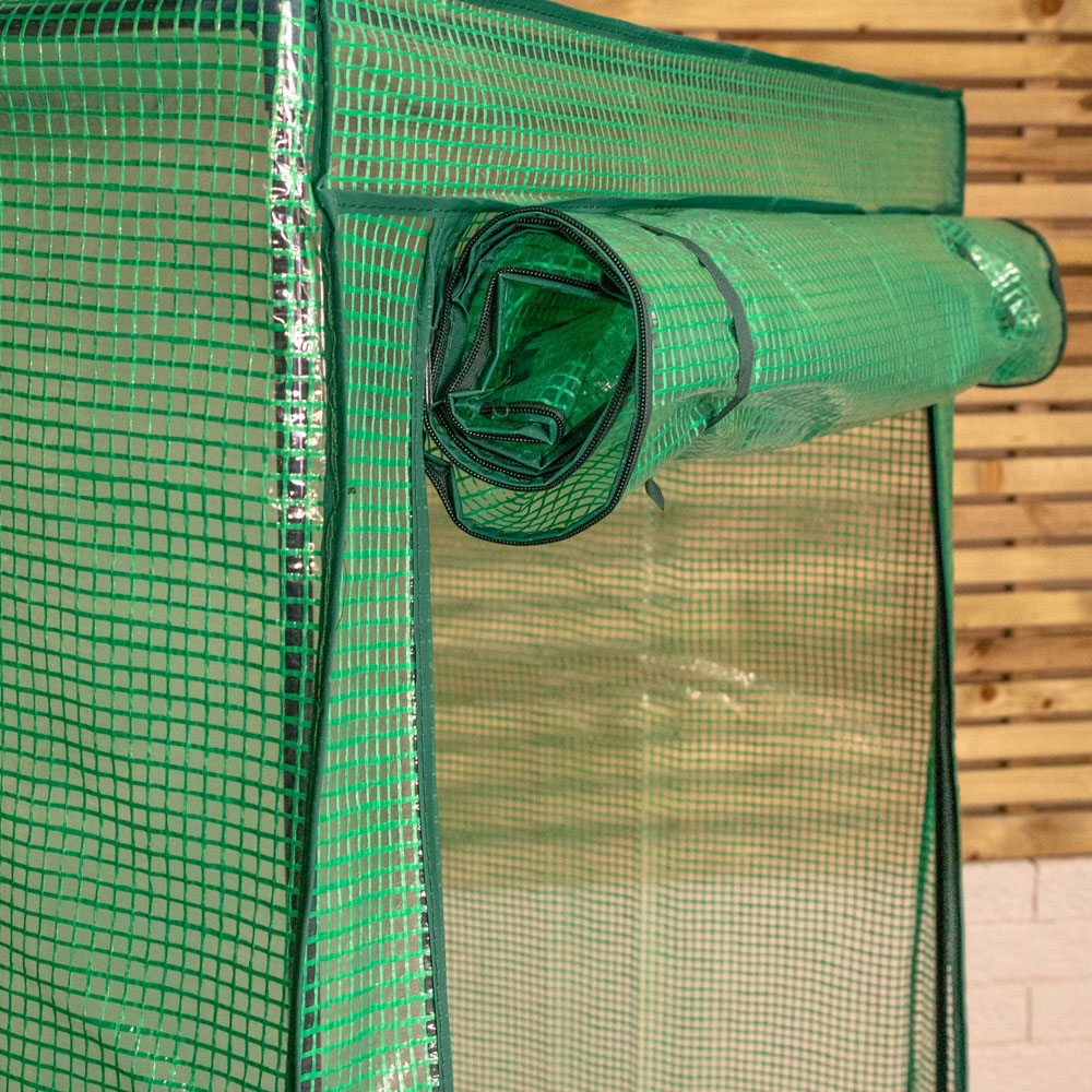 Samuel Alexander 1.50 x 1m Steel Frame Outdoor Tomato Greenhouse with Protective PE Cover Image 4