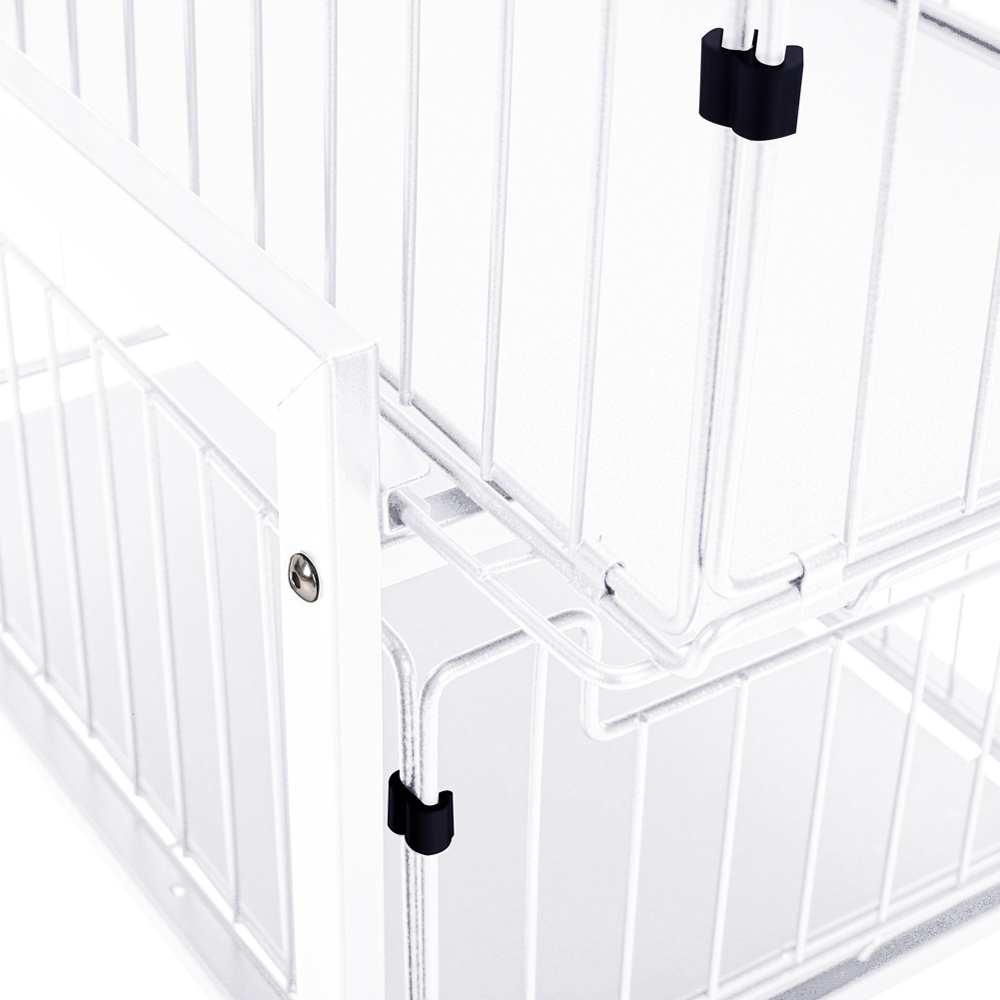 Living and Home 2 Tier Sliding Under Sink Storage Rack Image 3