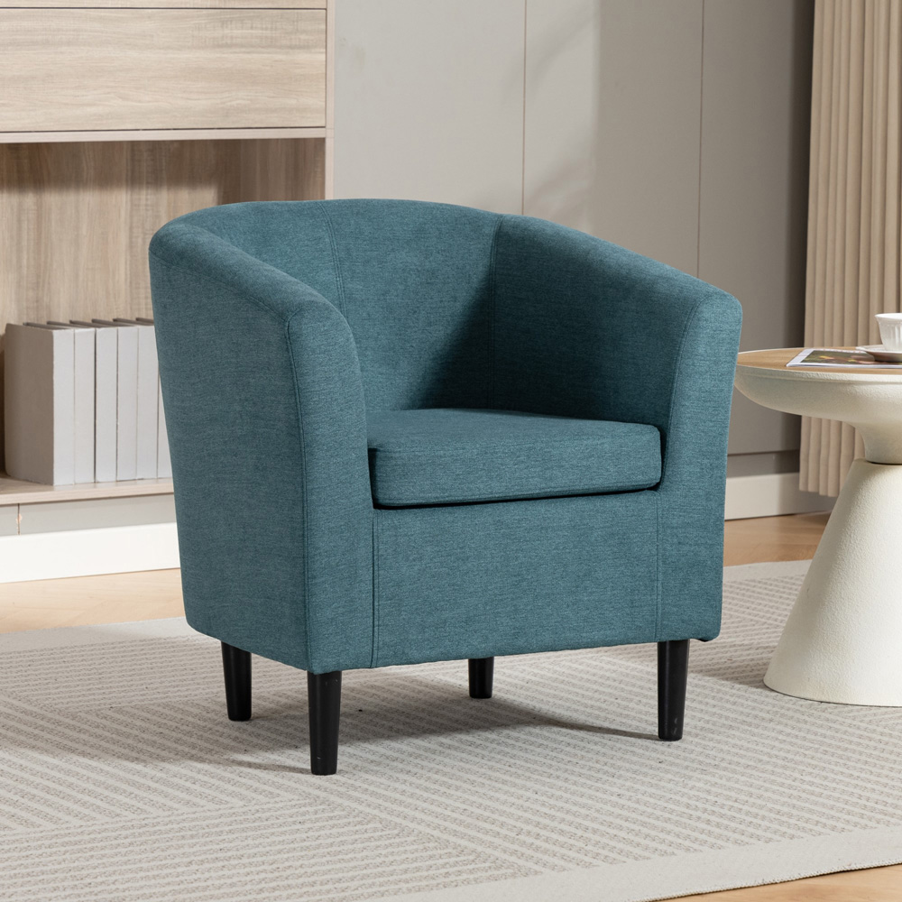 Artemis Home Beulah Teal Fabric Accent Chair Image 4