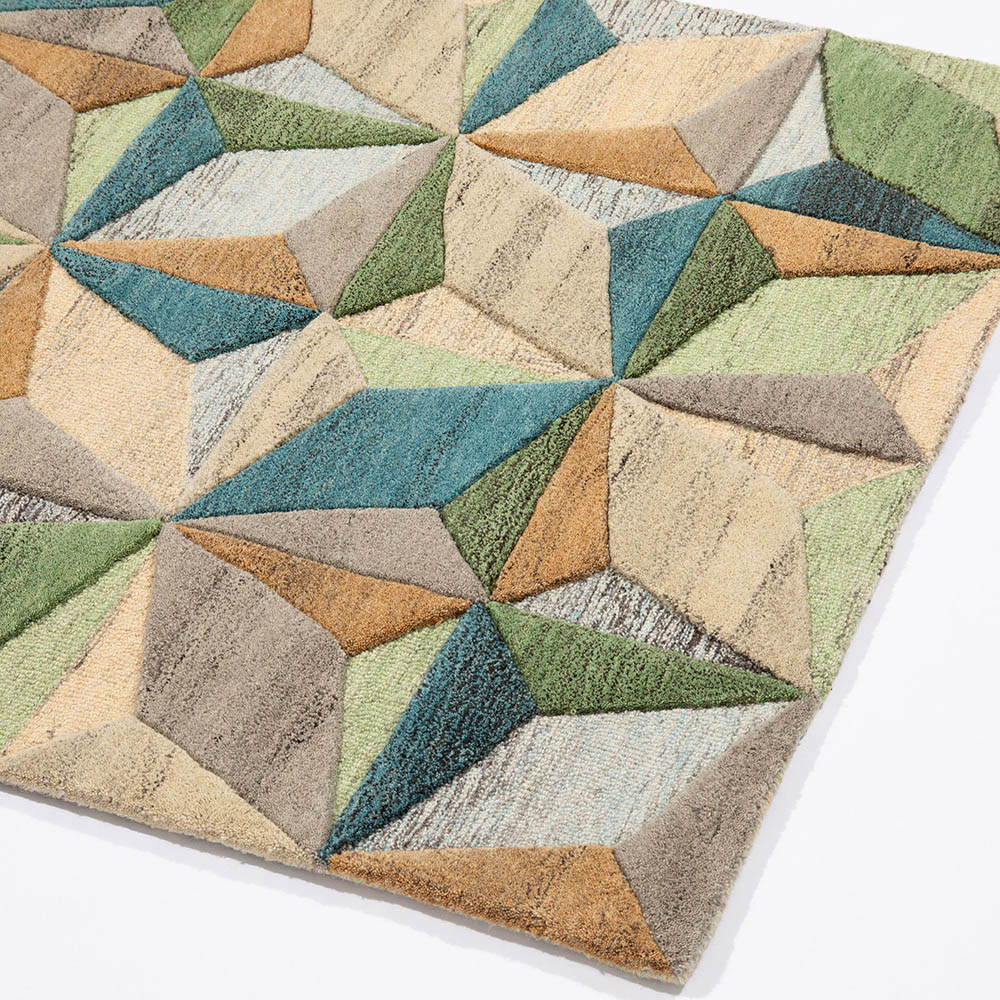 Esselle Home Lilianna Embossed Wool Rug 160 x 230cm Image 3