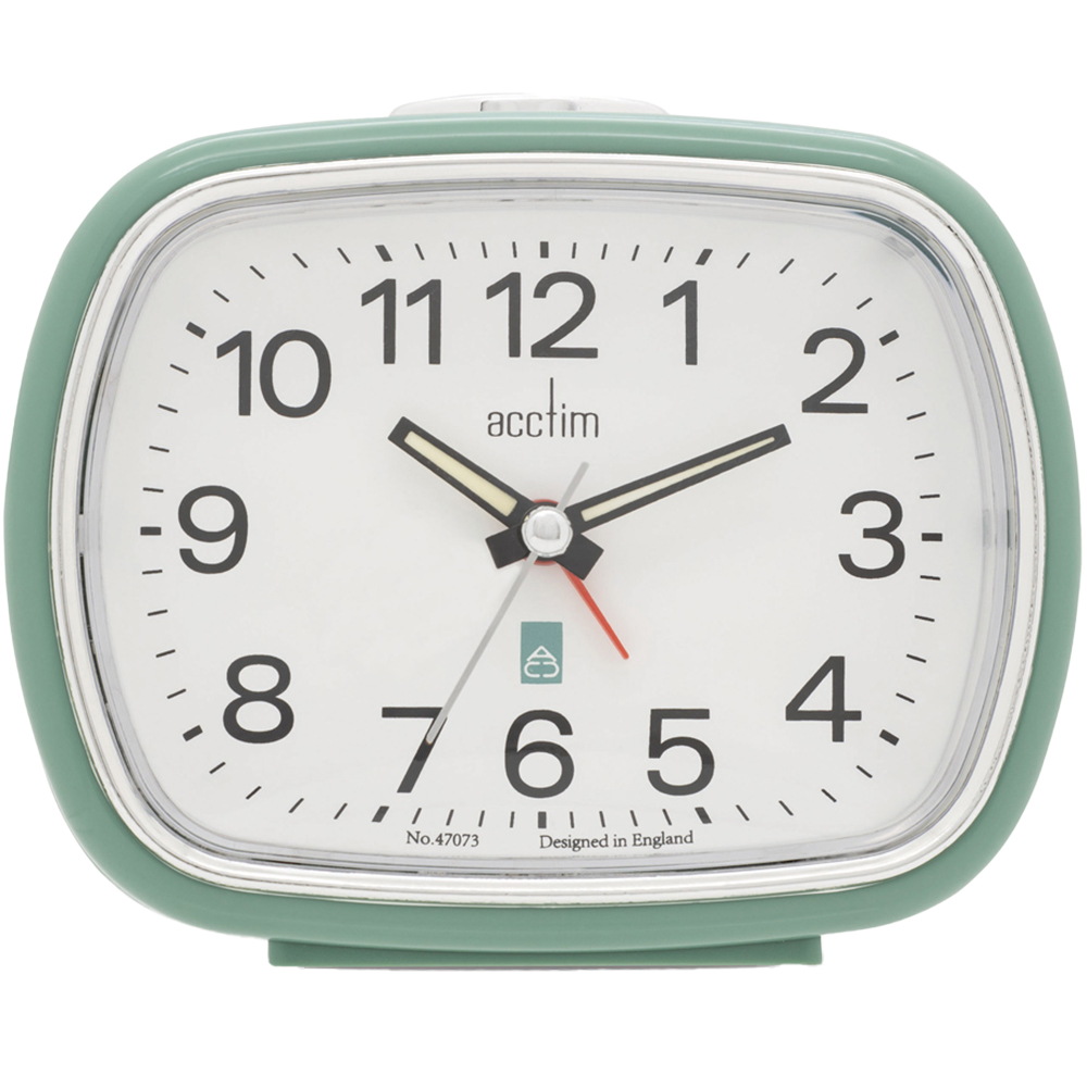 Acctim Camille Sage Alarm Clock 9cm Image 1
