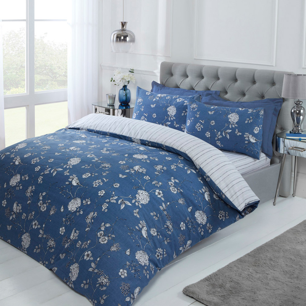 Rapport Home Country Toile Single Navy Duvet Set  Image 1