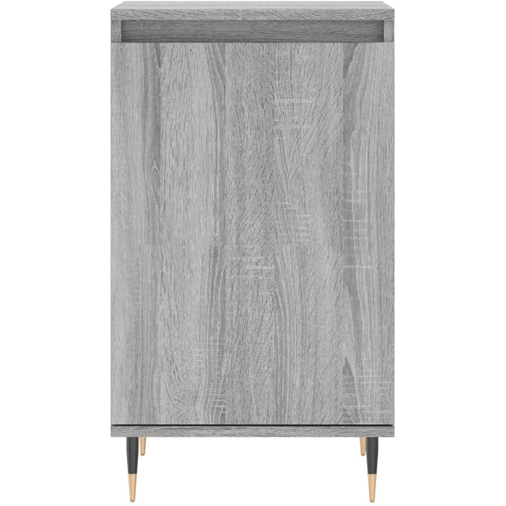 vidaXL Single Door Grey Sonoma Sideboard Set of 2 Image 6