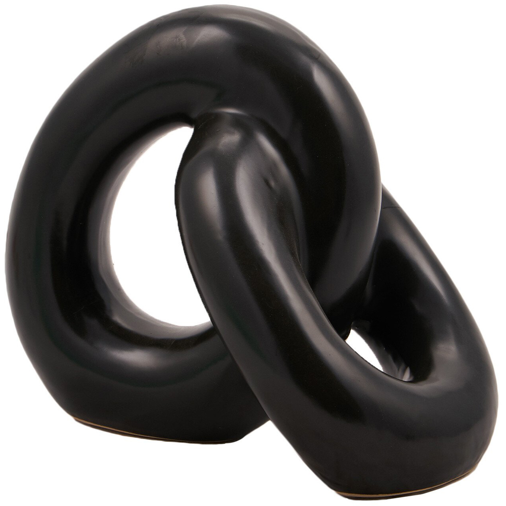 Black Chain Ceramic Ornament Image 2